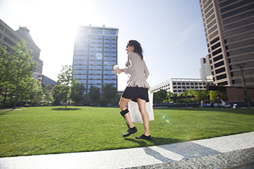 Woman walking with ToeOFF